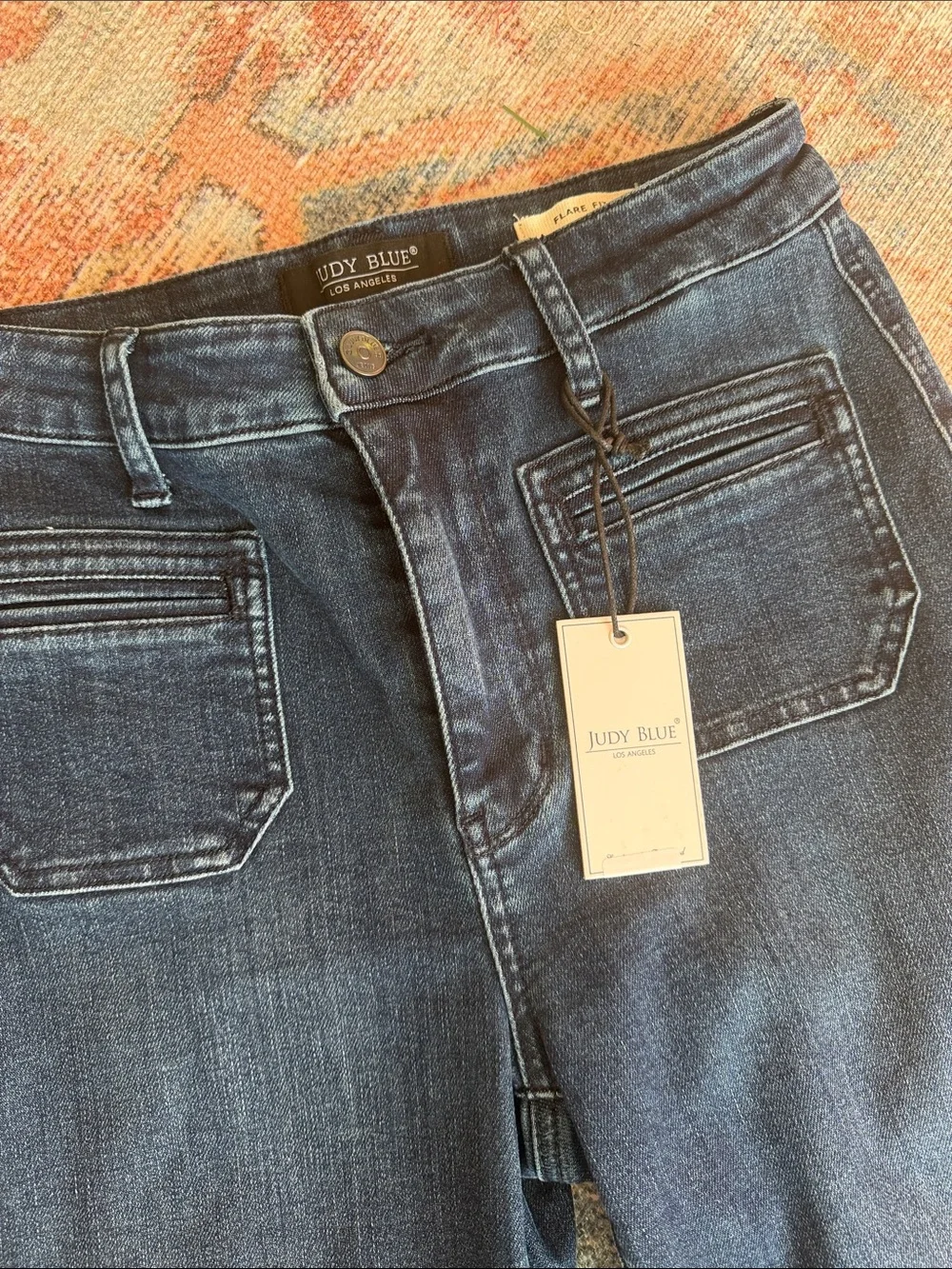 Judy Blue Dark Blue Bootcut Flare Jeans
